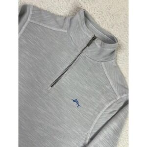 Joe Marlin Sweater Mens Small Gray Quarter Zip Pullover Relaxed Fit Unwind